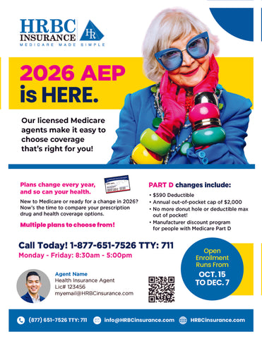 No Meetings: Generic AEP Flyer