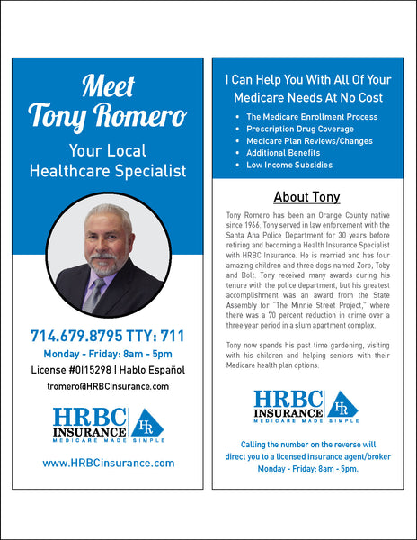 Agent Bio - Rack Card – HRBC Marketing Store