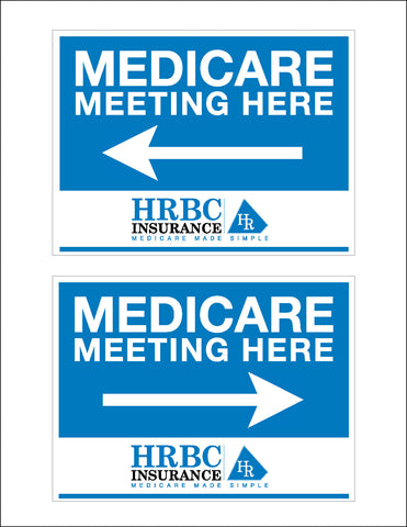 Medicare Meeting Event Signs